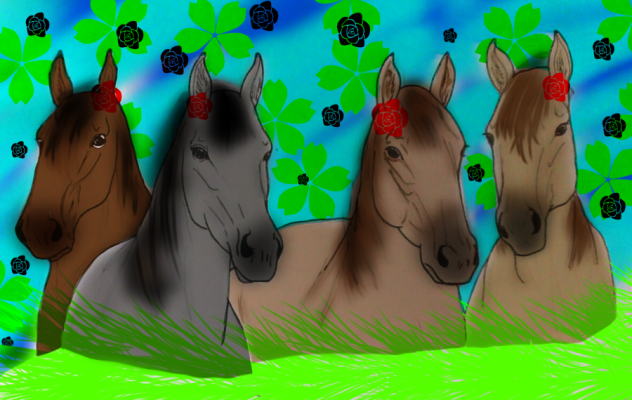 spring horses - ibisPaint