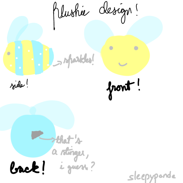 bee plushie design! 🐝