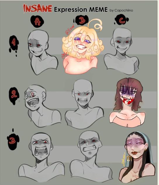 Insane expression meme