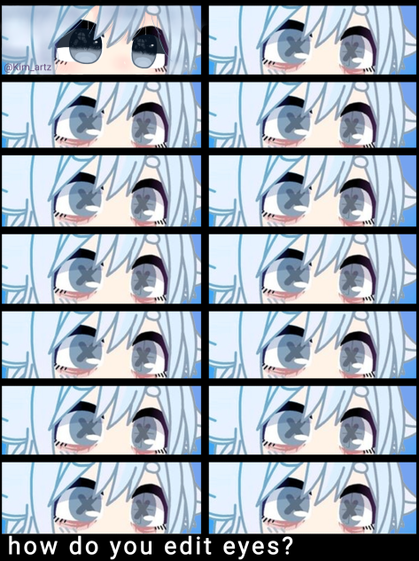 How to edit eyes collab