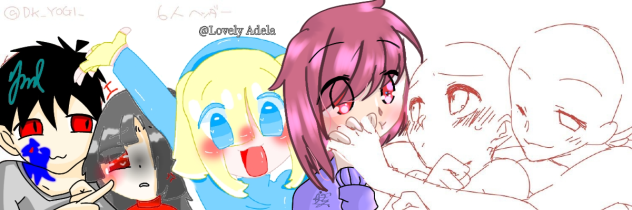 Group of friends collab