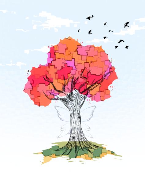 Colorful tree