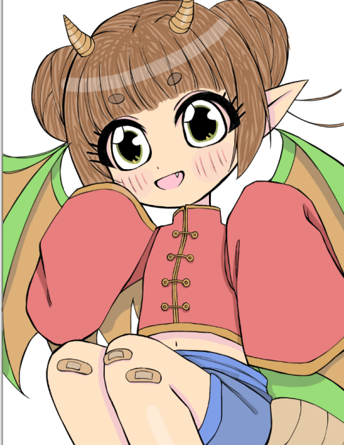 Cute dragon girl collab!