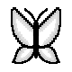 Pixels butterfly wing 1