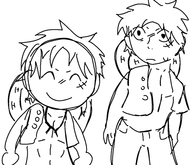 luffy late night doodle