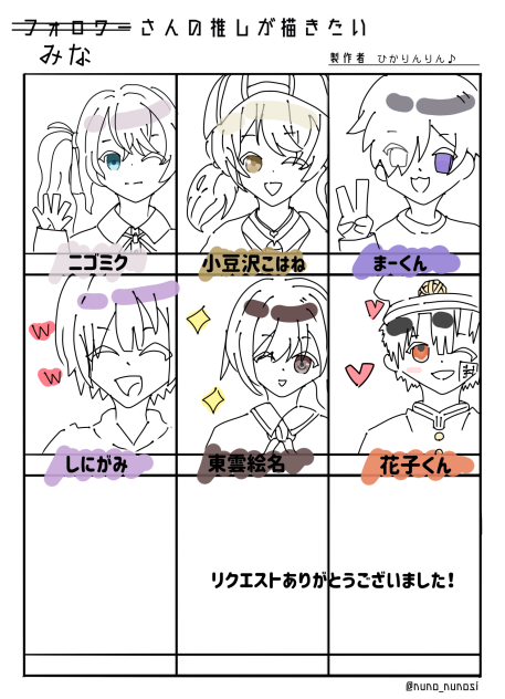 推しのやつ描けました！