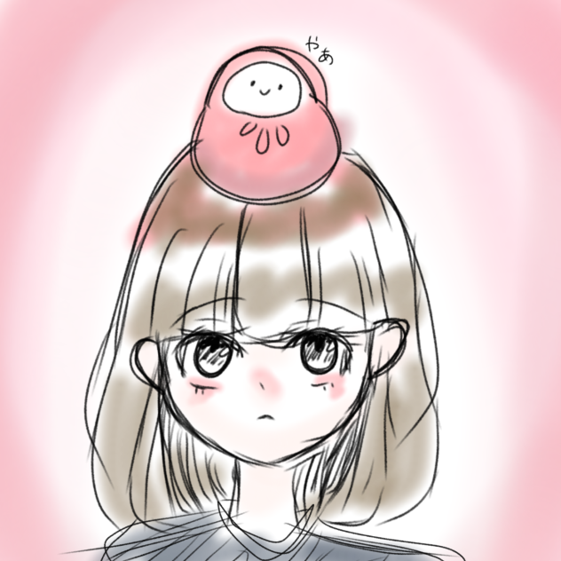 落書き女の子