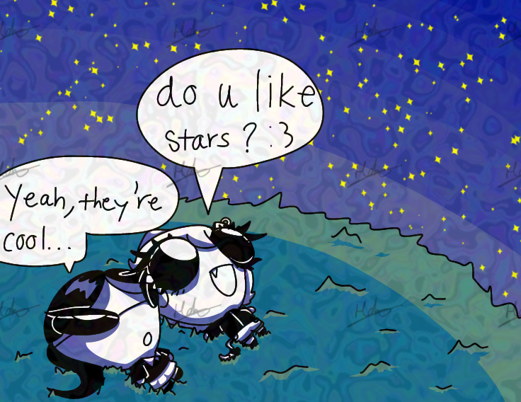 Star gazing - ibisPaint