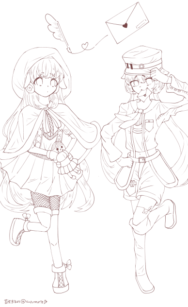 ♥メリィ＆メルゥ♥線画