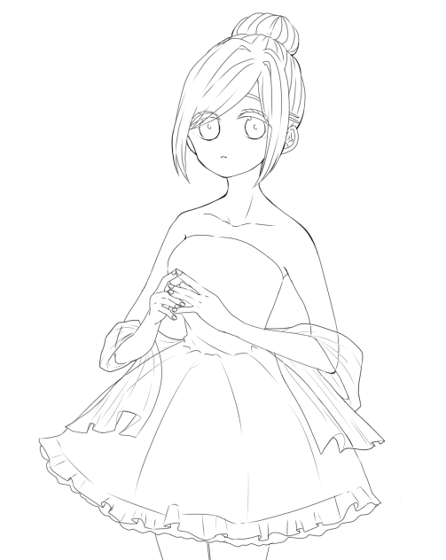 【線画】dress．