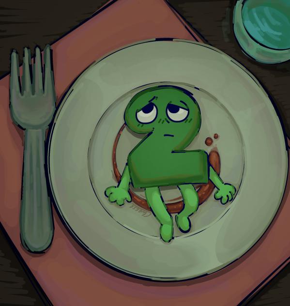 Served on a plate