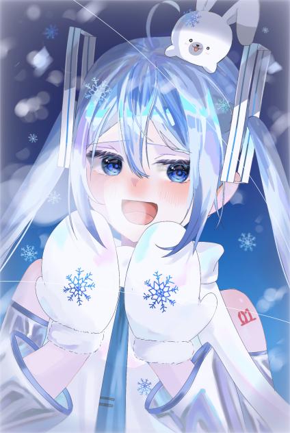 雪ミクー