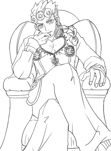 ジョルノ・ジョバァーナ(ぬり絵)