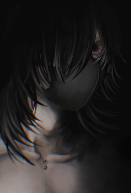暗闇に佇む