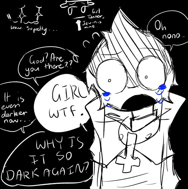 Jevin is so scared oml