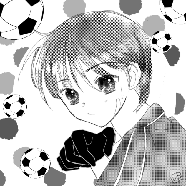 白黒男子練習３