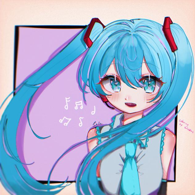 MIKU COLOURING!