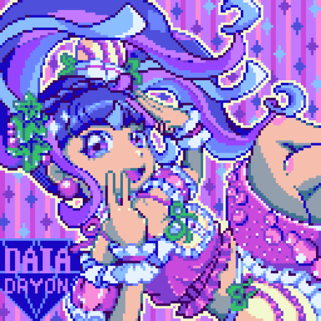 【ドット絵】だいあ（黒）【プリチャン】