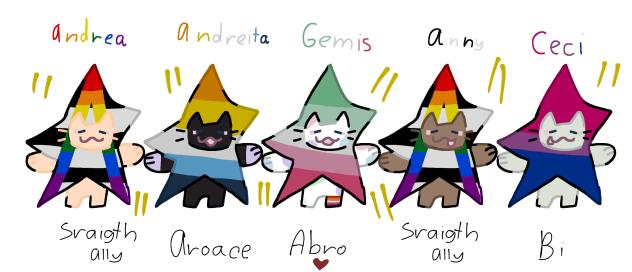 My Friends and I as Pride Kittys!