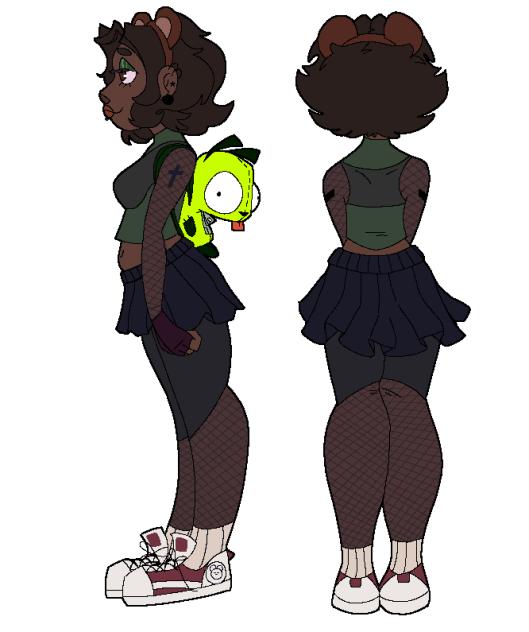 OC Roxie's side and back profile