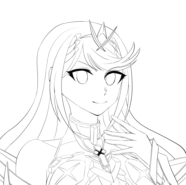 ヒカリちゃん線画