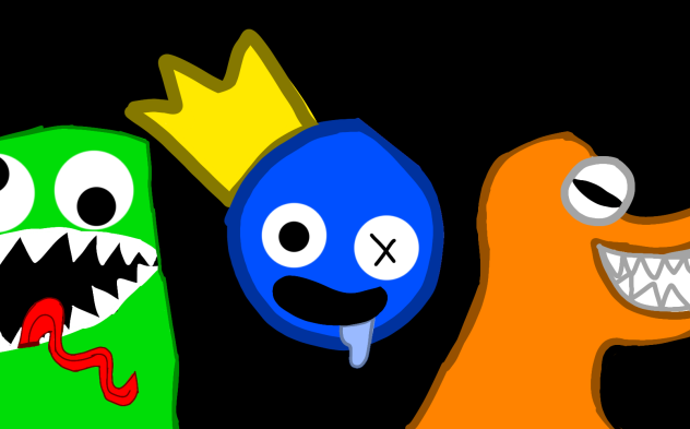 Orange,Blue,and Green