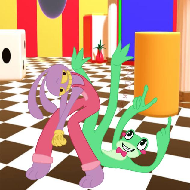 🐰🟣Jax and his best friend Ribbit!🐸