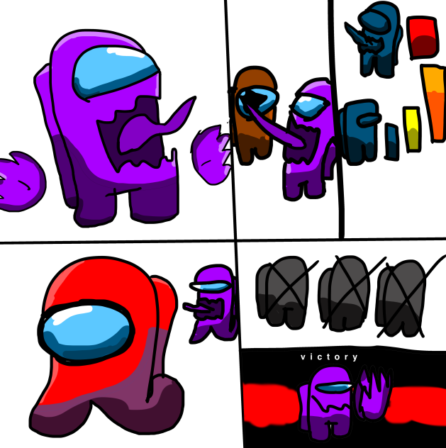 Among us Hide and seek story remake