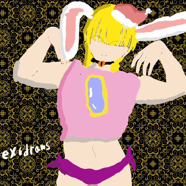 Rabbid Peach Shows Off On Christmas