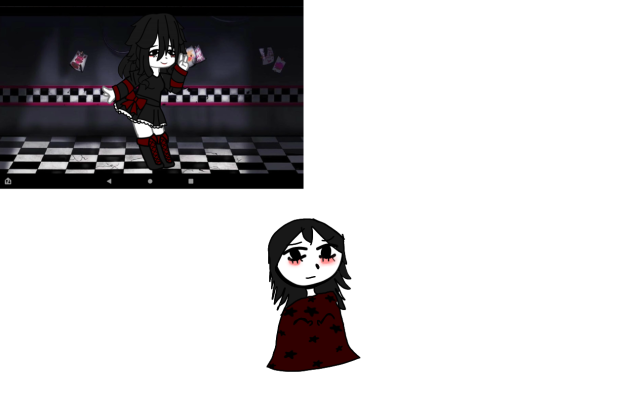 I made my OC draw herself