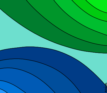 Blue green art '-'