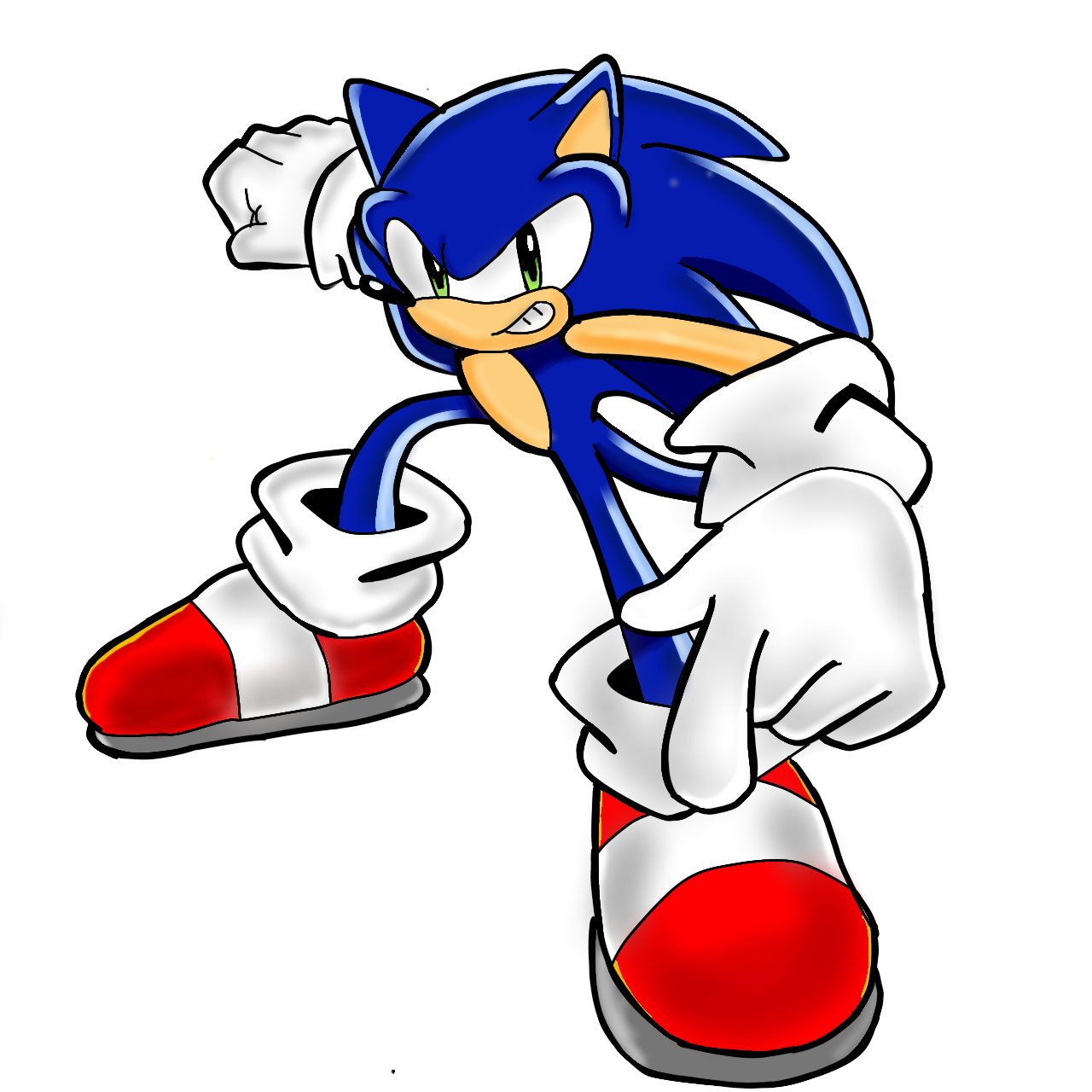 Intento de Sonic adventure stile dibujo - ibisPaint