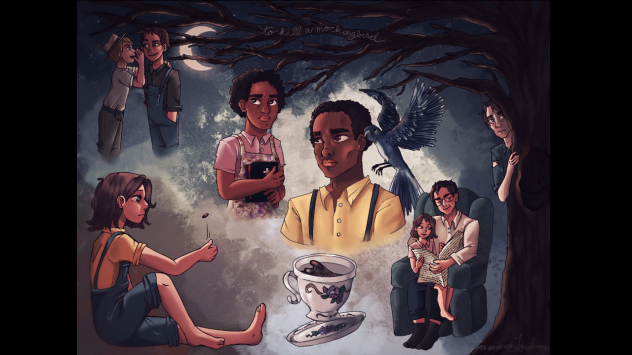 to kill a mockingbird mural🪶