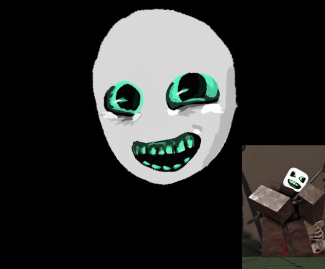 scary green guy wip