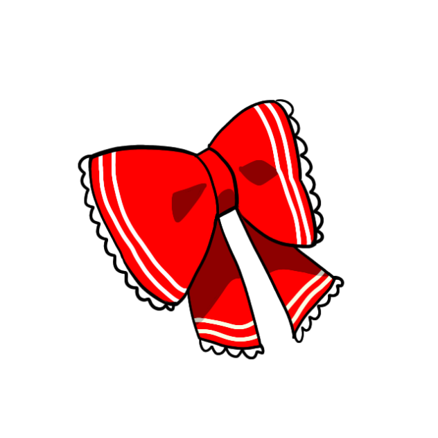 霊夢のリボンだけ揺れてるやつ