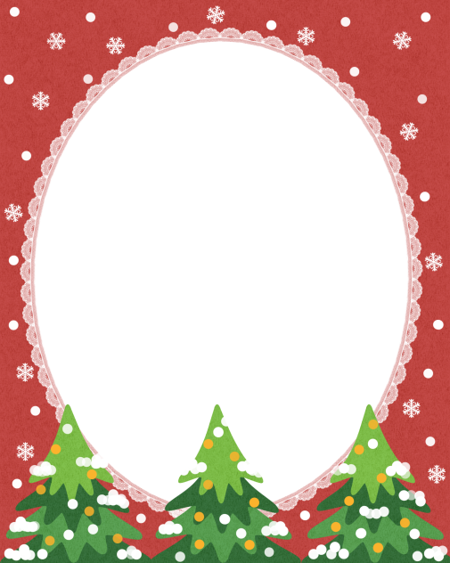 Red Christmas Frame 02