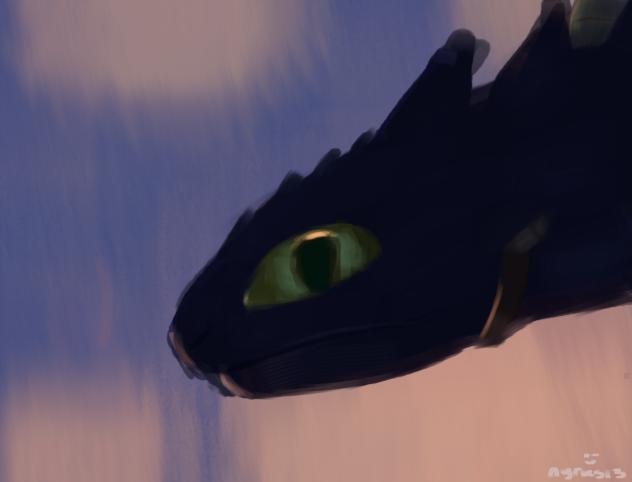 Toothless color study