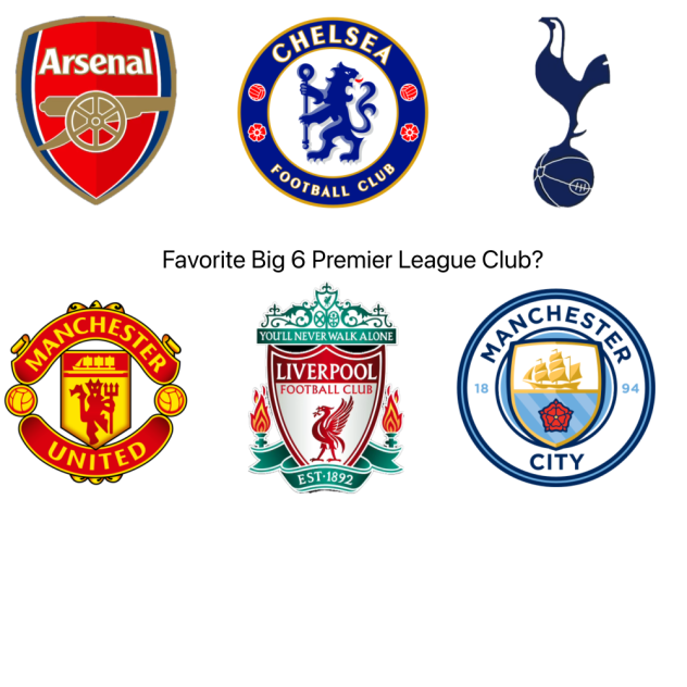 Big Six Premier League Clubs