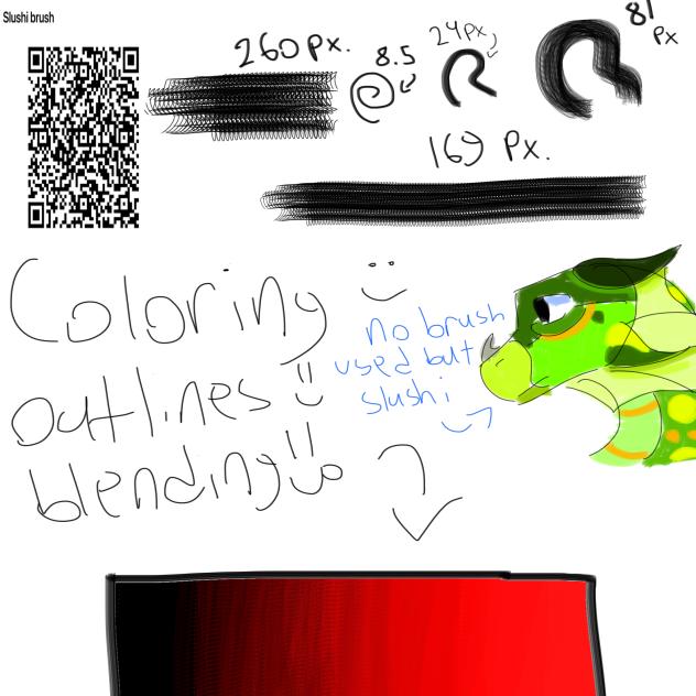 Slushi brush; Coloring,Blending,Outlines