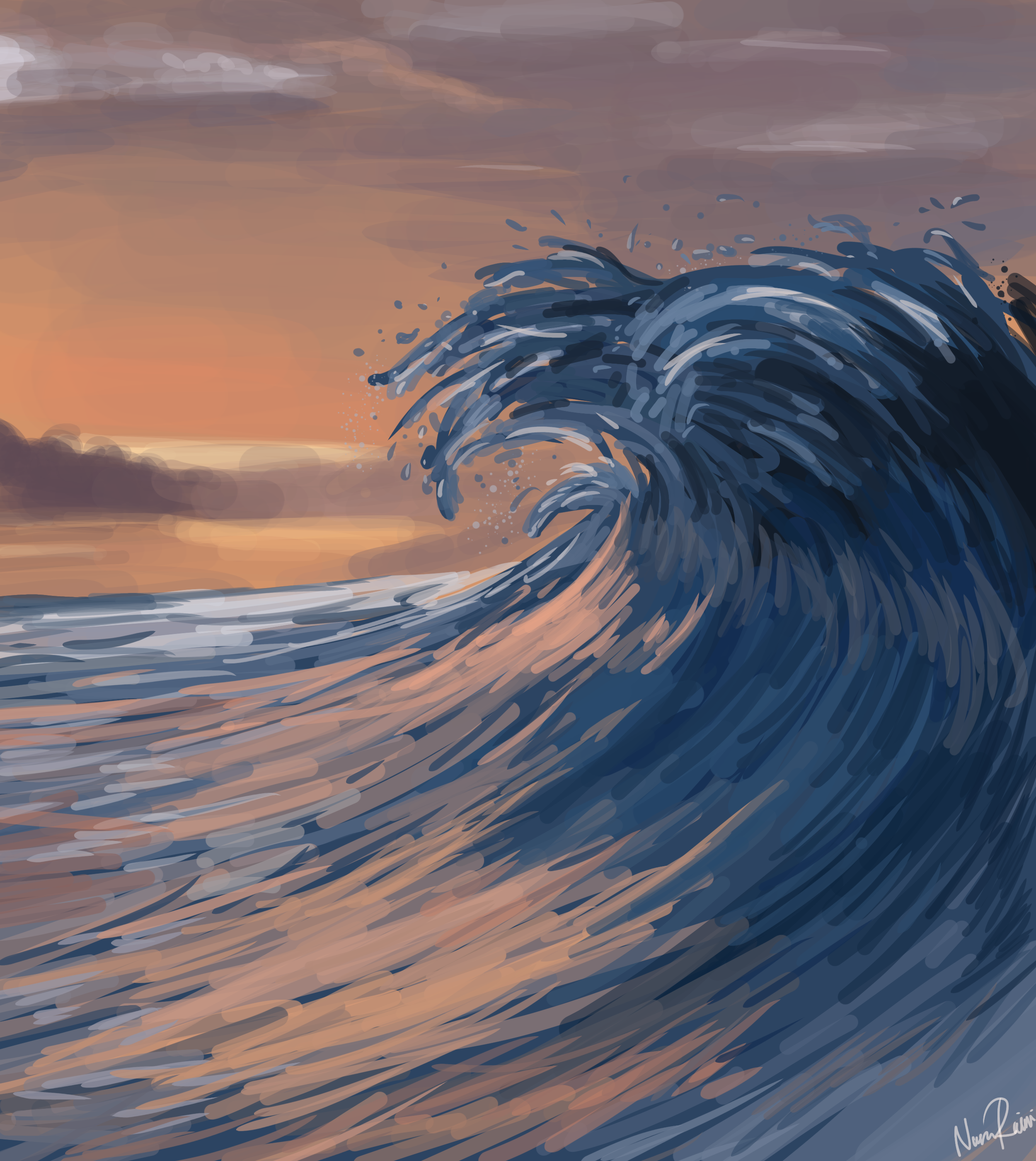 OCEAN WAVES - ibisPaint