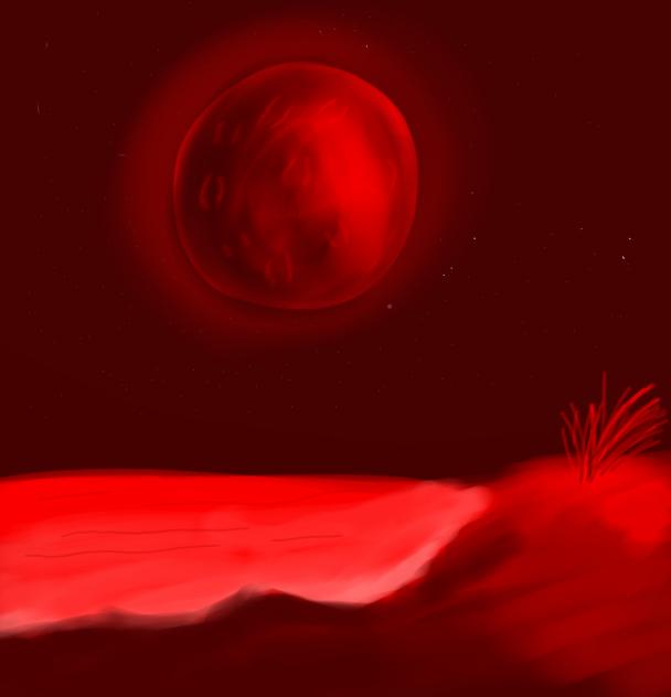 Red moon 🌖✨
