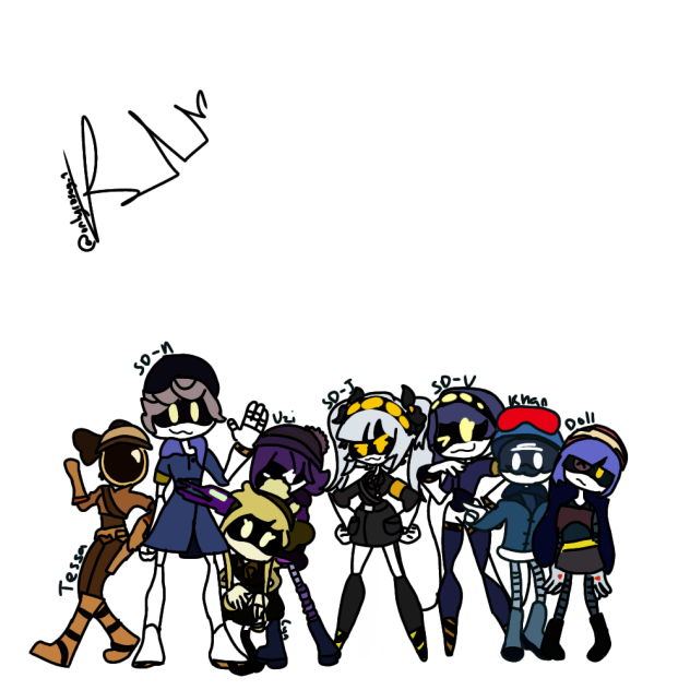 the group 💛💜🖤