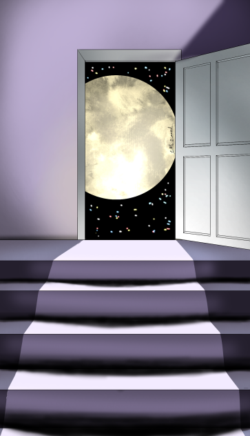 moon from door