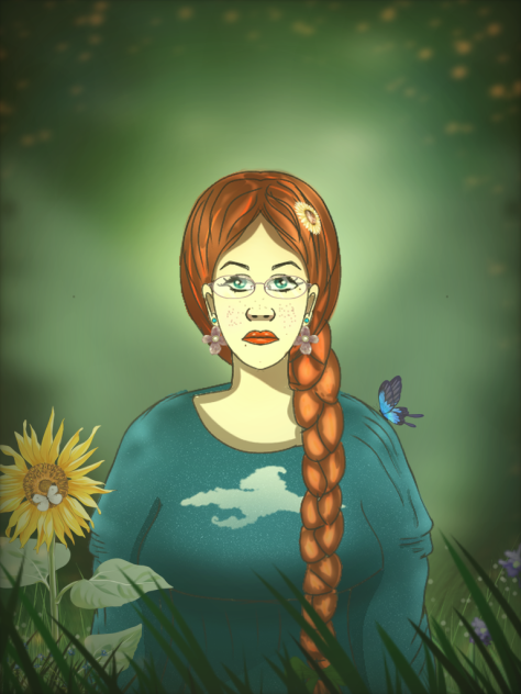 The sunflower girl