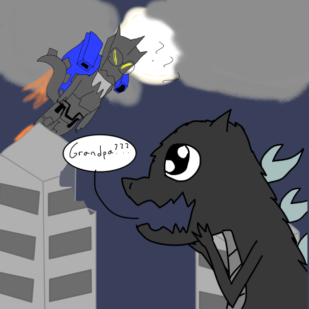 Basically Godzilla Against Mechagodzilla