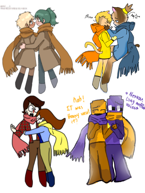 scarfy with gayness collab x3