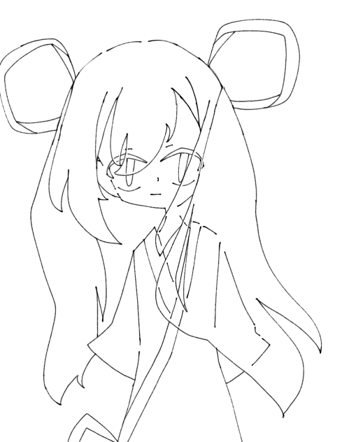 ママに会いたい(線画)