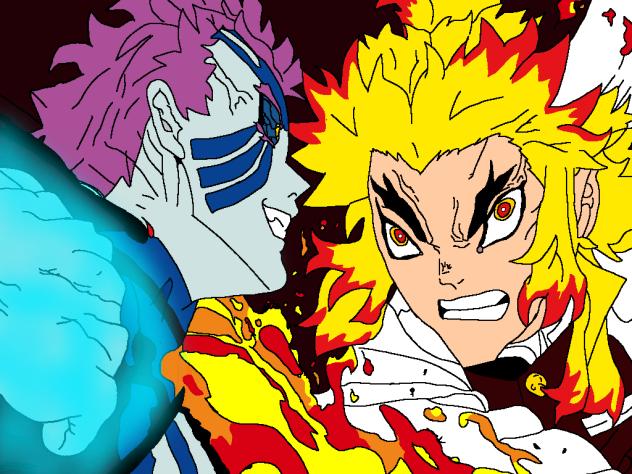 akaza vs rengoku