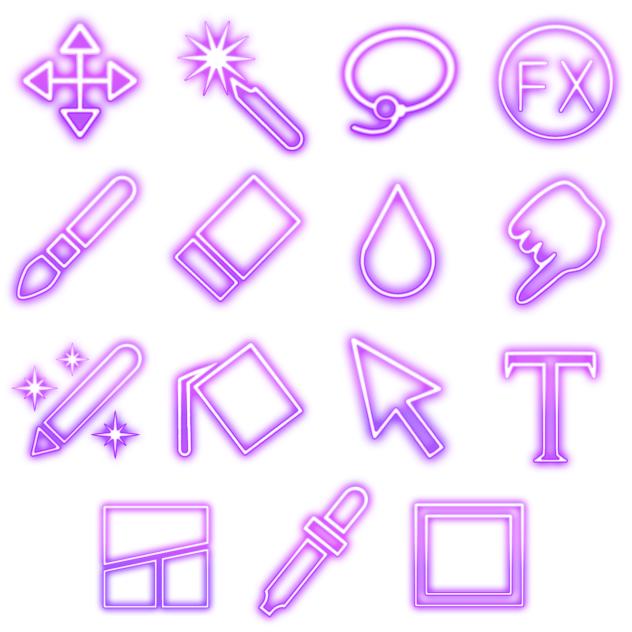 Ibis Paint tools neon signs 2a