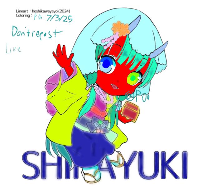 Oni gal color collab ft.@hoshikawayayoi